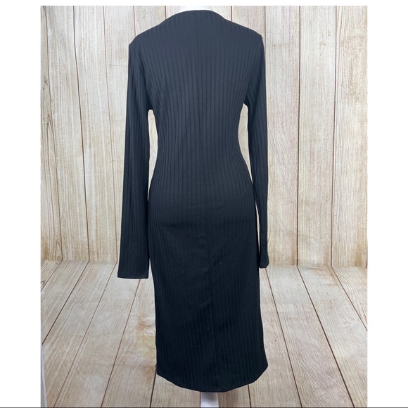 ⚡️FOREVER 21 | Ribbed Bodycon Dress in Black - Picture 7 of 10